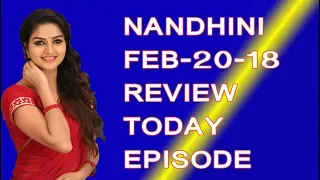Nandhini Serial || Nandhini serial 20/2/18 Full episode Review || Nandhini Serial today episode