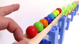 Marble Run ☆ Trix Track Wave Slope & Bell Course