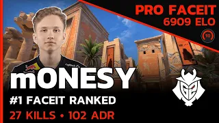 m0NESY G2 - 6900 ELO is TOO EASY🔥 w/s1mple (ANUBIS) FACEIT LVL 10 / CSGO POV / Jun 15, 2023