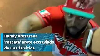 Randy Arozarena 'salva' arete extraviado de una fanática en el Clásico Mundial