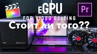 eGPU для обработки видео на Macbook Pro. Стоит ли покупать? Razer Core X vs Breakaway Box 350W