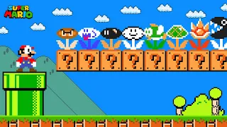 Super Mario Bros. but there are MORE Custom Flower All Enemies!