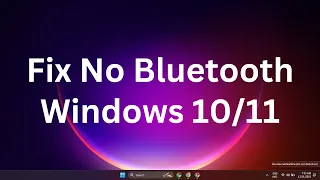 no bluetooth windows 10/11 | FIX Bluetooth ON/OFF Switch Missing (Windows 10/11)