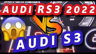 AUDI RS3 2022 VS AUDI S3 / Acceleration & sound / Drag Race 0-250 km/h