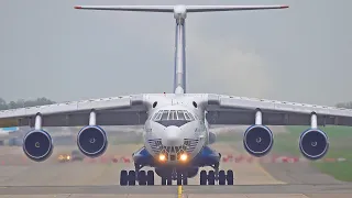 SPECTACULAIRE Plane Spotting ✈️  EXTREME CLOSEUPS AT LIEGE 🇧🇪 RARE ILYUSHIN-76 🇦🇿