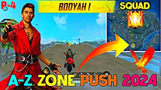 Free Fire Squad Zone Push | Best Zone Character | Grandmaster Push trick | FF Rank Push Trick