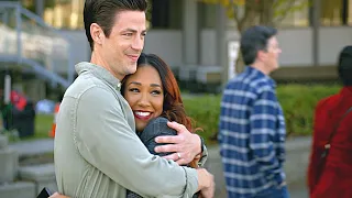 The Flash 9x01 Barry plans for Baby moon with Iris