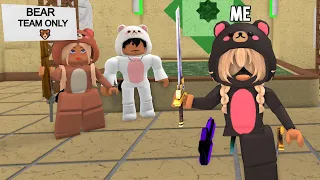 I Found a TEDDY BEAR Team ONLY, SO I Went UNDERCOVER..(Murder Mystery 2)