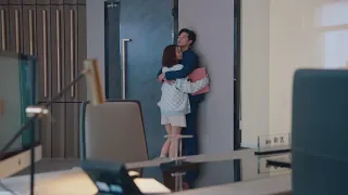 CEO can't help but want to show love, he hugs and kiss Cinderella in the office