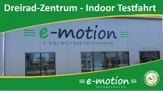 Dreirad-Zentrum Bad-Zwischenahn | Indoor Testfahrt auf dem Easy Rider