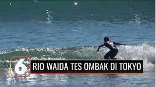 Rio Waida Tes Ombak di Pantai Tsurigasaki yang Jadi Lokasi Olimpiade Tokyo 2020 | Liputan 6