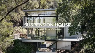 "Bridging Nature: The Suspension House Overlooking California Hills"