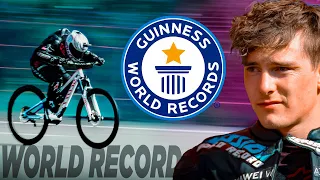 272km/h (169mph) on a Bicycle - New Guinness World Record 🚀 // Elias Schwärzler