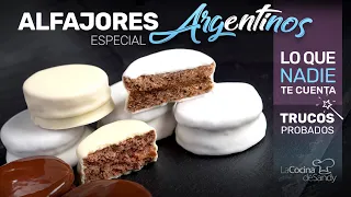 RECETA ALFAJORES ARGENTINOS (❌LO QUE NADIE TE DICE...🤫) RECETA #1 RE-TESTEADA por La Cocina de Sandy