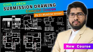 Complete Submission Drawing of Residential Building | 4 Sheets Explained