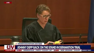 Johnny Depp judge strikes Amber Heard comment during testimony | LiveNOW from FOX