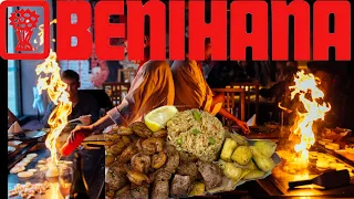 Benihana Chef Cooks Fried Rice, Hibachi Steak And Sea Food #Benihana