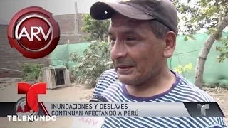 Inundaciones y deslaves continúan afectando a Perú | Al Rojo Vivo | Telemundo