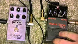 MXR Fullbore Metal Vs Boss Metal Zone MT-2 Metal Pedal Shootout