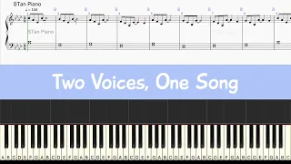 Two Voices, One Song - Barbie & The Diamond Castle - Piano
