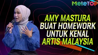 Amy Mastura buat homework untuk kenal artis Malaysia | Nabil Ahmad, Erra Fazira | MeleTOP