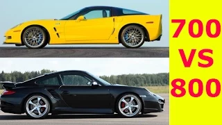 700+ HP Corvette ZR1 VS Porsche 911 Turbo VS 800+ HP Toyota Supra