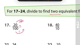 8-4 Equivalent Fractions: Division Grade 4 EnVision Math