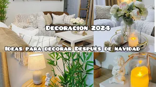 Nueva decoración 2024 / Ideas para Decorar la sala después de navidad / Decoración sala Neutra 2024