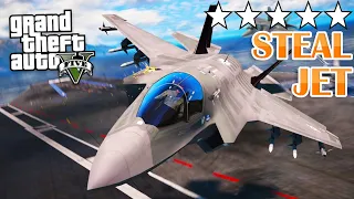 GTA 5 - How to steal a Jet from Military Base (PS3, PS4, Xbox360, XboxOne, PC)