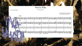 Coldplay - Viva La Vida - arranged for string quartet