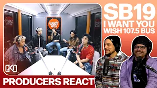 PRODUCERS REACT - SB19 I Want You Wish 107.5 Bus Reaction