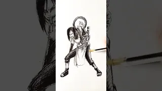 Speed drawing StickMan Orochimaru 😳 #shorts #anime #drawing