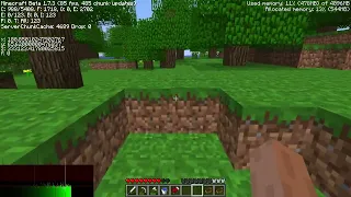 [BETA 1.7] Walking to the Far Lands Day 11 : 351000 blocks [No commentary]