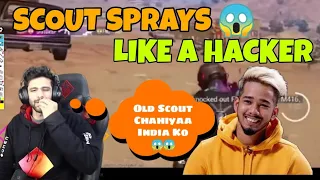 Ocean Sharma Epic Reaction On Old Scout😨 Spray's Like A Hacker😱 #bgmi