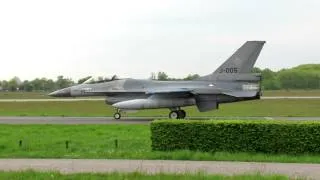 Volkel Airbase 08-05-2012; 2x F16 KLu; J202 J005 ; Departure (0+1)