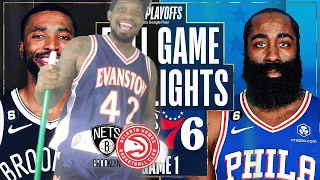 WE GOT A DOUBLE SWEEP! #6 NETS at #3 76ERS AND #7 HAWKS at #2 CELTICS FULL GAME 1 HIGHLIGHTS