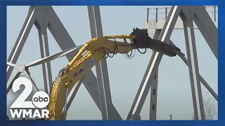 "There's a lot of pressure on us": Removing and recycling Key Bridge wreckage