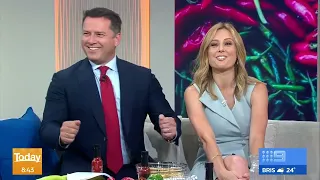 Melbourne Chilli Eating Championship on The Today Show