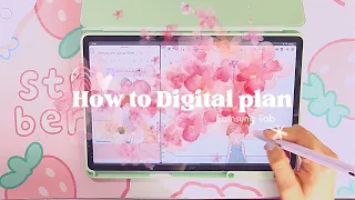 How to Digital Plan on a Samsung Tablet