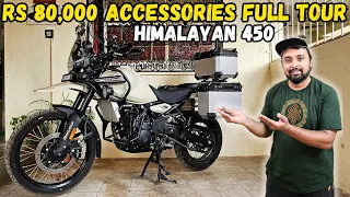 Rs 80,000/- Worth ACCESSORIES On My Himalayan 450 | Full Tour, Pricing & Details | WanderSane