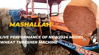 alhumdulillah new 2024 model working thresher machine/الحمدللہ نئی 2024 ماڈل ورکنگ ٹریشر مشین