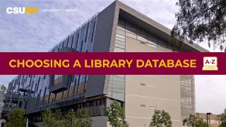 Choosing a Library Database