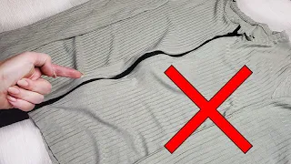 Something went wrong. How to properly sew a zipper without waves