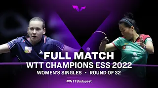 FULL MATCH | Hana Matelova vs Fu Yu | WS Rd 32 | WTT Champions ESS 2022