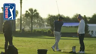 Bryson DeChambeau’s range session before the second round at THE PLAYERS