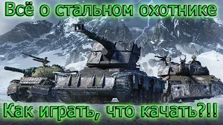 СТАЛЬНОЙ ОХОТНИК - ОБЗОР ПРОКАЧКА ТОП ЛУЧШИХ И ГАЙД ПО HARDBRINGER  - в мире танков