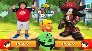 Tag with Ryan vs Sonic Dash - Pirate Combo Panda vs Captain Shadow All Characters Unlocked All Boss