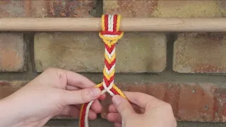 DIY Macrame Tutorial: 6 Strand Fishtail / Arrow Braid