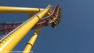 The Flash: Vertical Velocity Front Row (Off-ride HD) Six Flags Discovery Kingdom