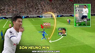 SON HEUNG MIN New Booster POTW CARD💥 - Speed & Shooting 💀 || Son efootball 2024